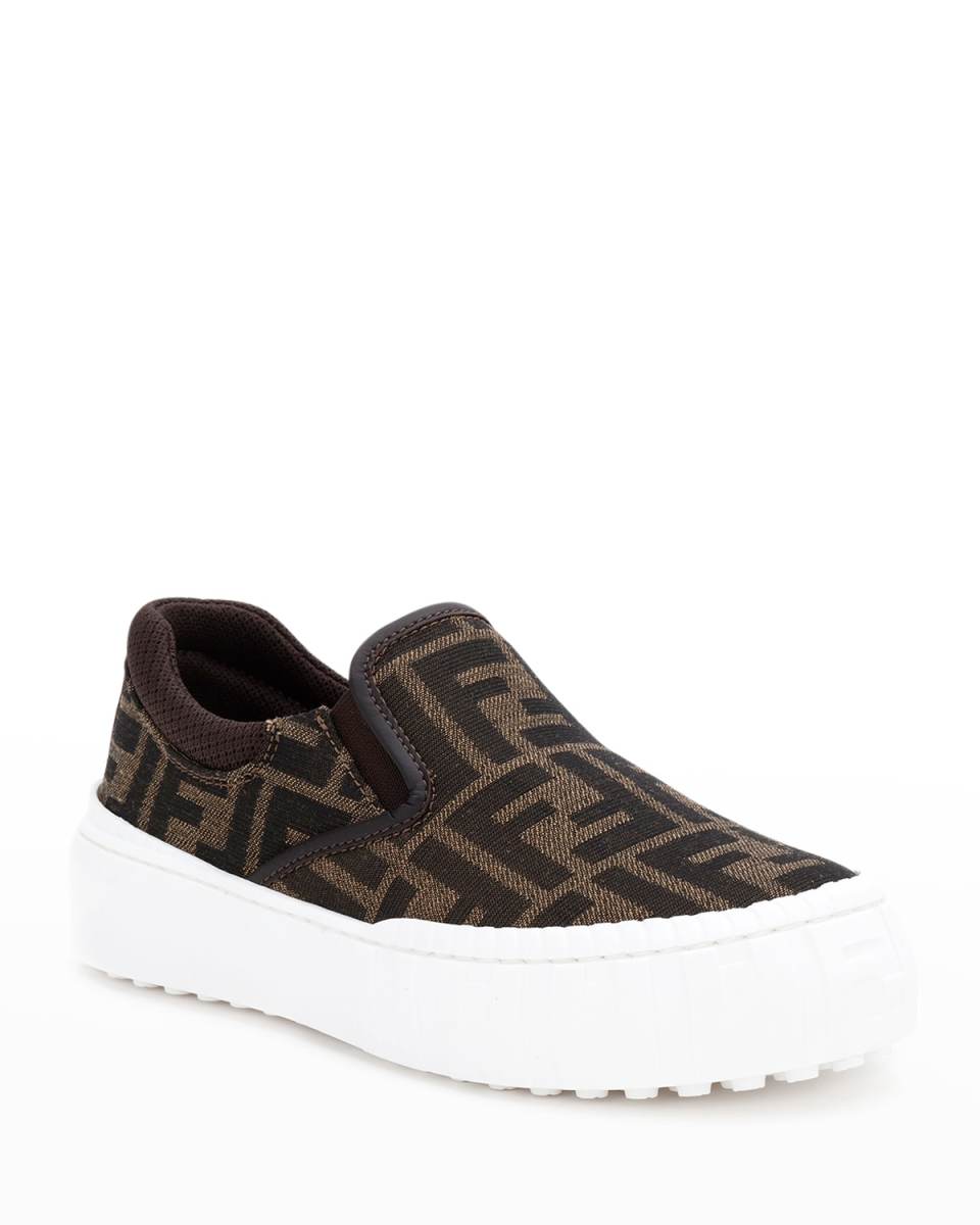 Kid's FF Canvas Low-Top Sneakers
